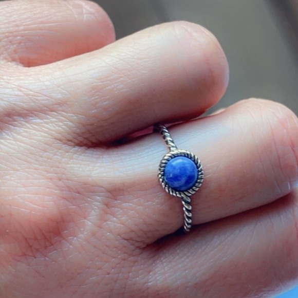Lapis Lazuli Genuine 925 Sterling Silver Ring​ - Picture 2 of 4